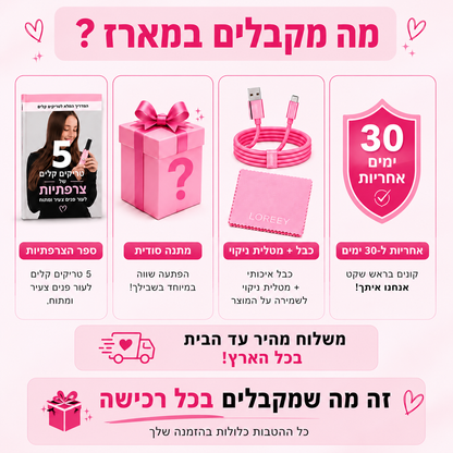 משקפי טיפול באור אדום מבית LOREEY